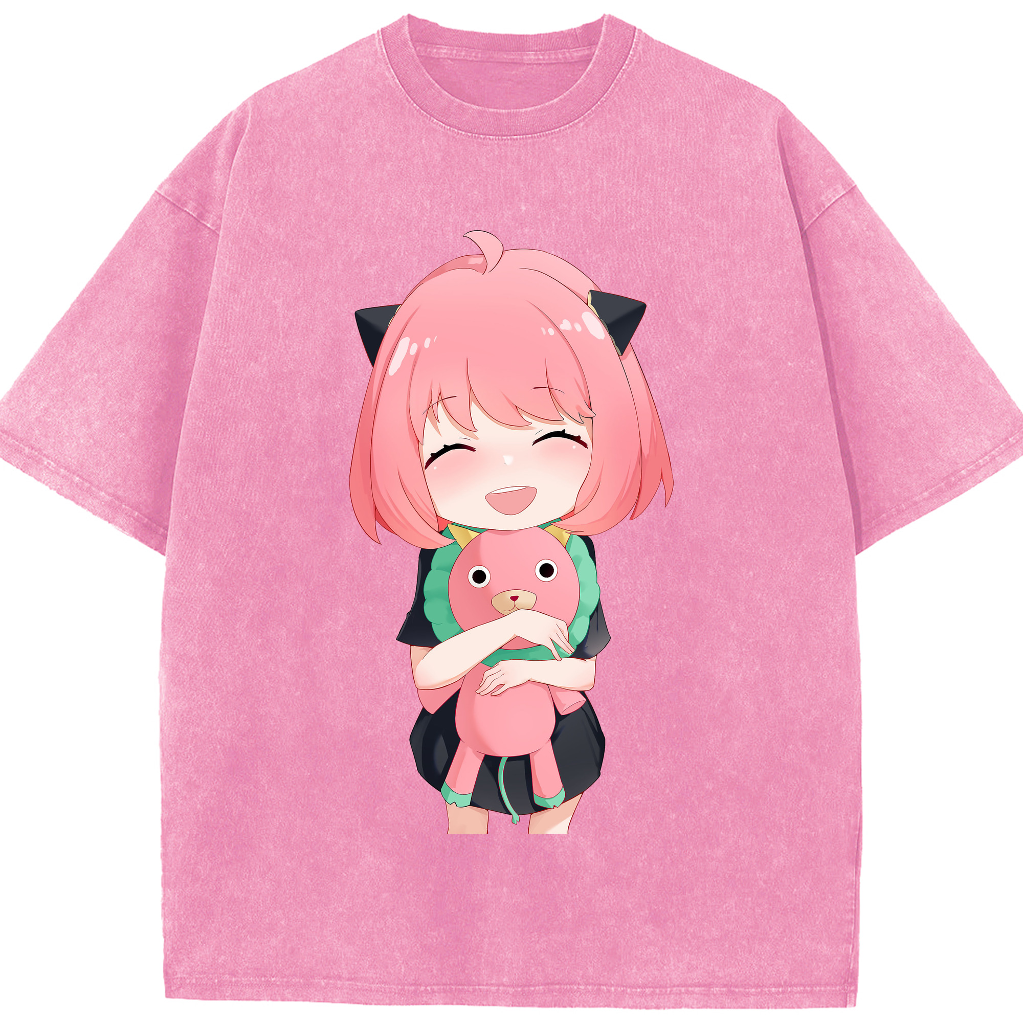 （画像用） SPY×FAMILY间谍家家酒 綿100% ヴィンテージ風 半袖Tシャツ（フロントプリント）